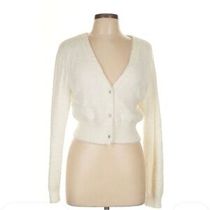 Women's Cream Cardigan Sweater